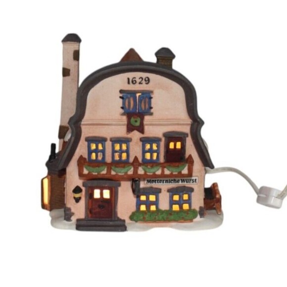 Dept 56 Alpine Village Metterniche Wurst 56190 Sausage Butcher Shop retired 1997 - Picture 1 of 9